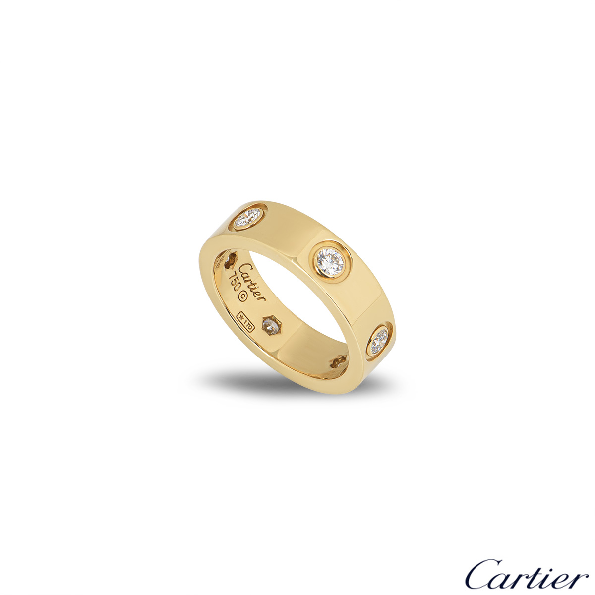 cartier ring full diamond